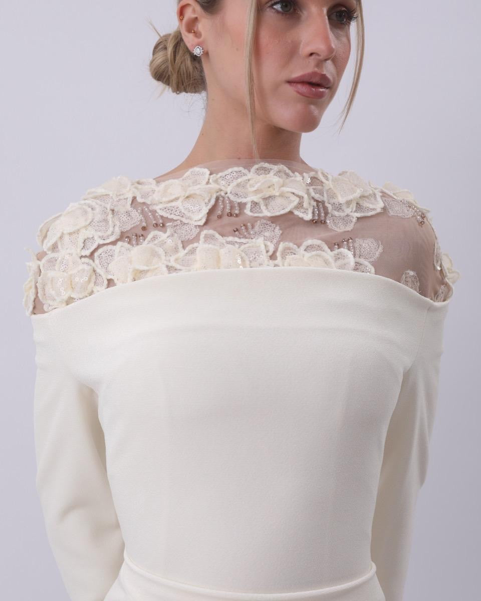 Ivory Blossom Elegance Gown