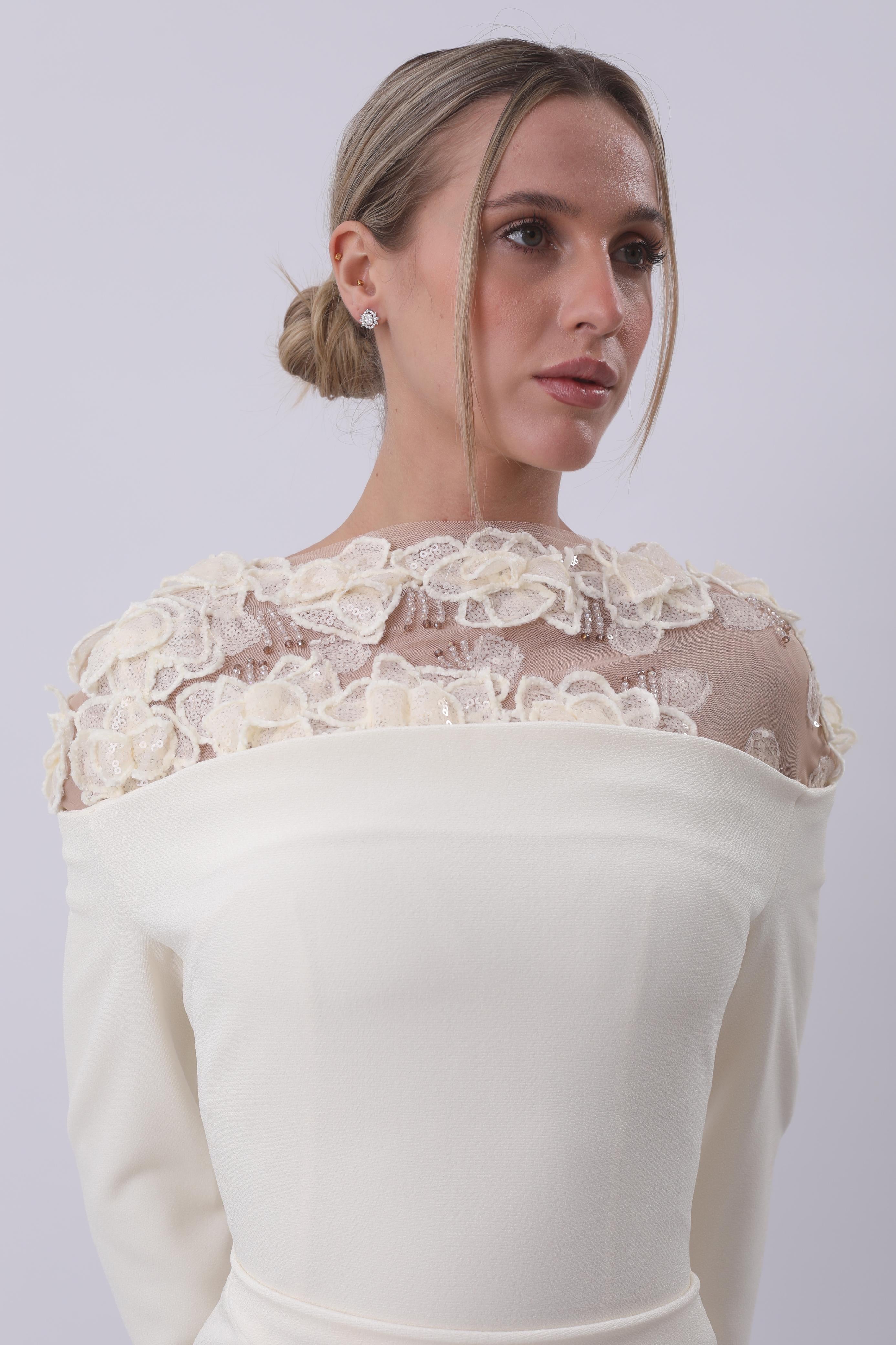 Ivory Blossom Elegance Gown