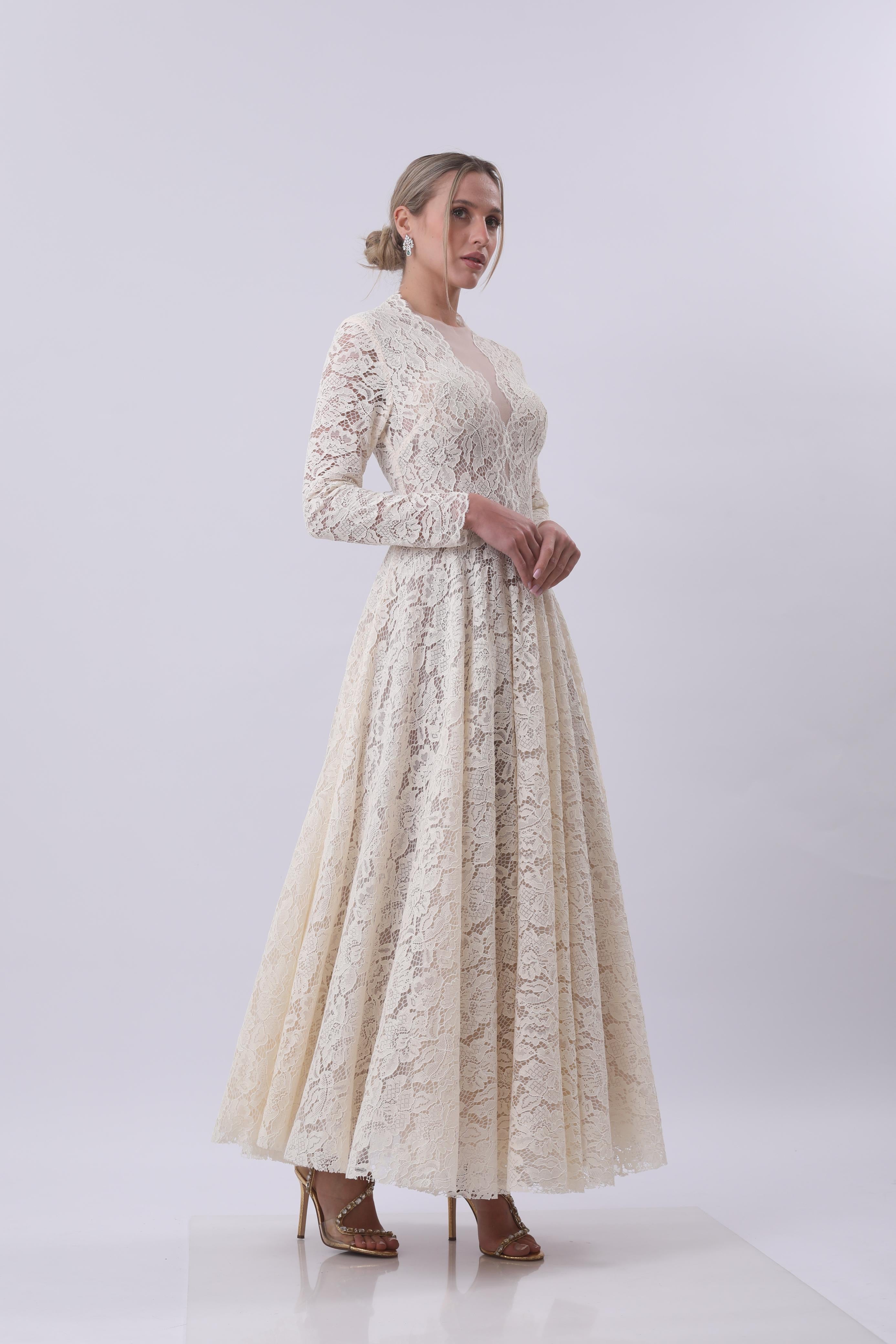 Vintage Lace Romance Gown