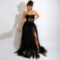 Strapless Lace Corset Tulle Gow