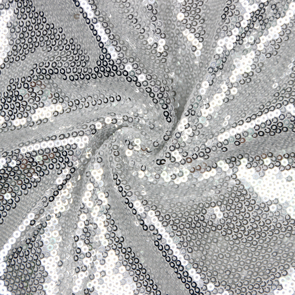 Silver Sequin Maxi Gown