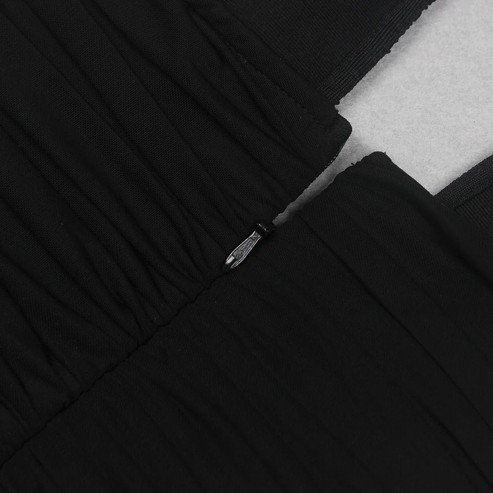 Black Floral Halter Maxi Dress