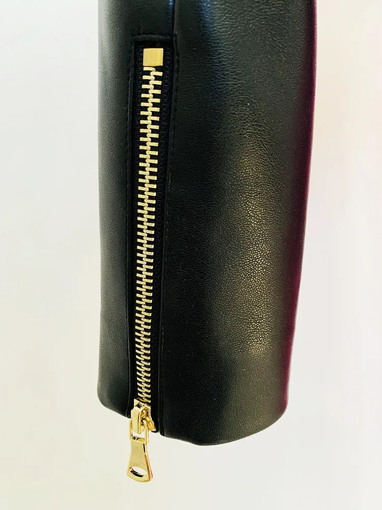 Celebrity-Inspired Long Sleeve Cut-Out Two-Piece Set