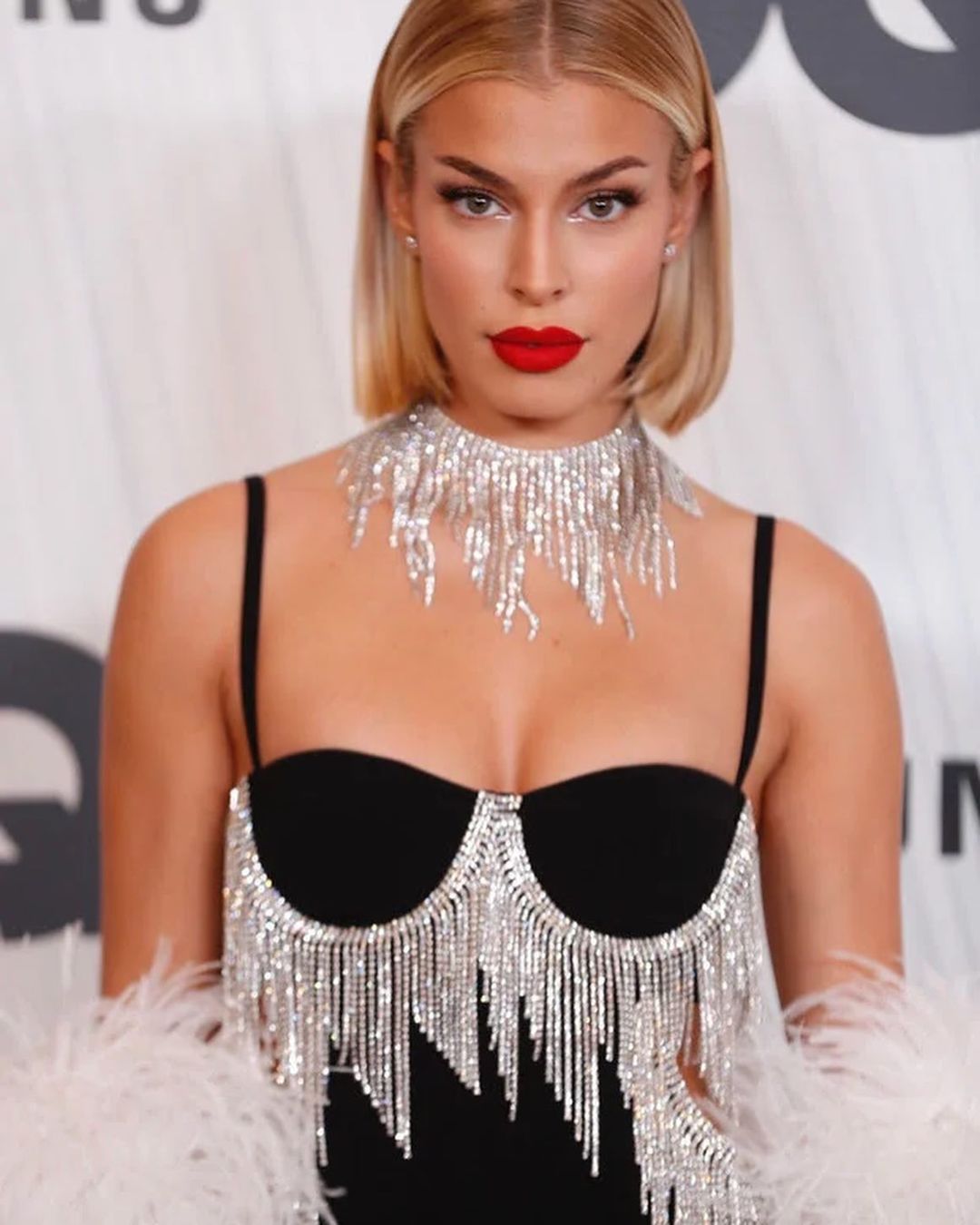 Crystal Fringe Glamour Gown