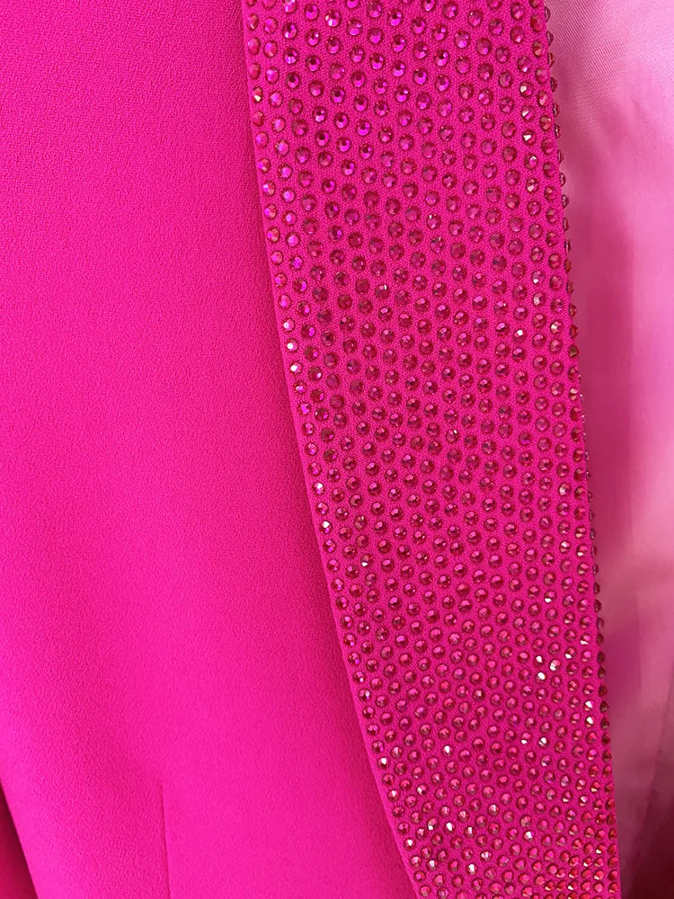 Feather Blazer & Tailored Pants