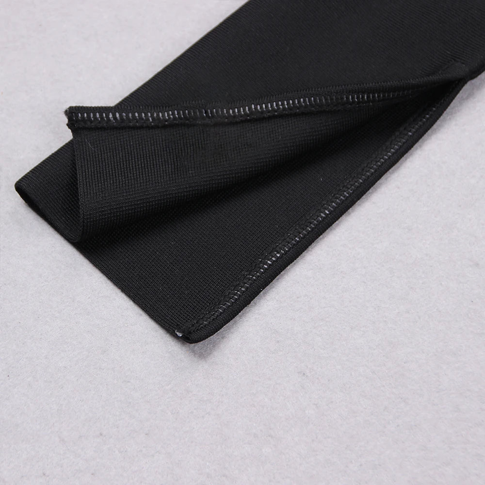 Feather Off-Shoulder Bandage Midi Dress