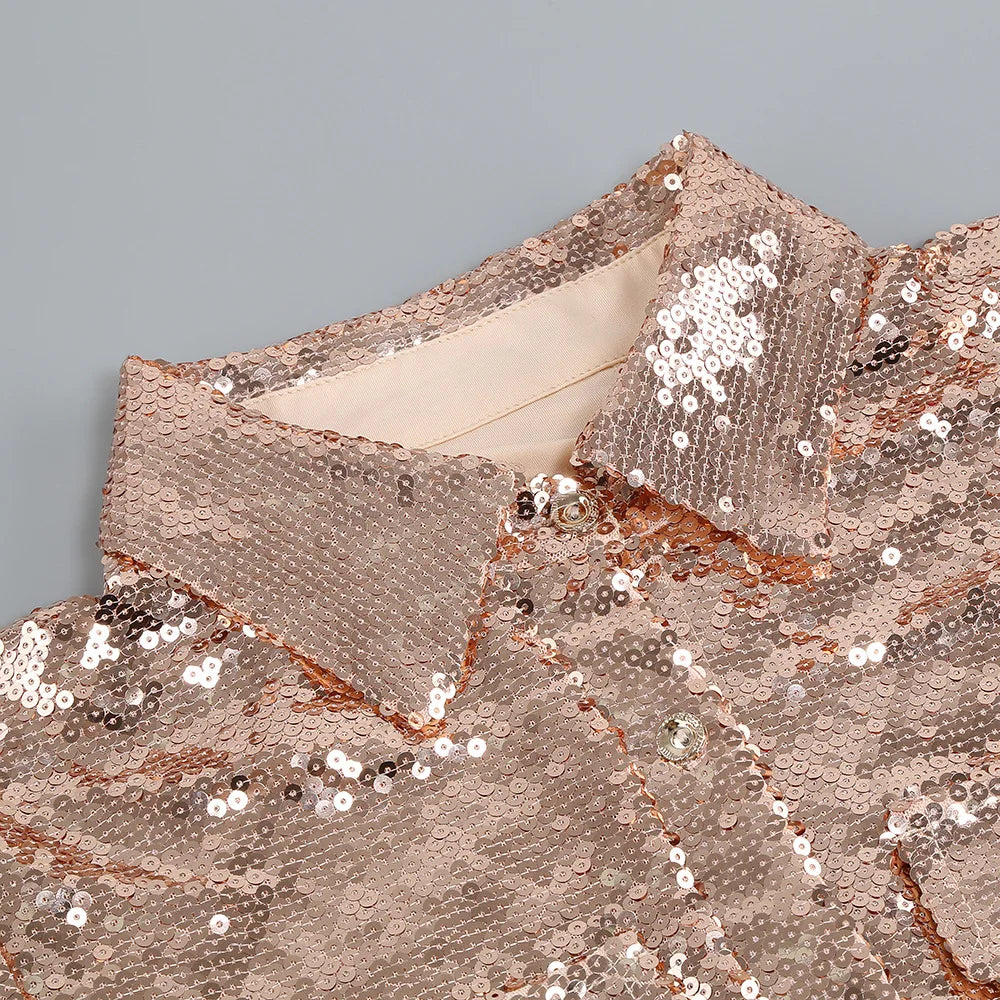 Luxury Sequin Two-Piece Set