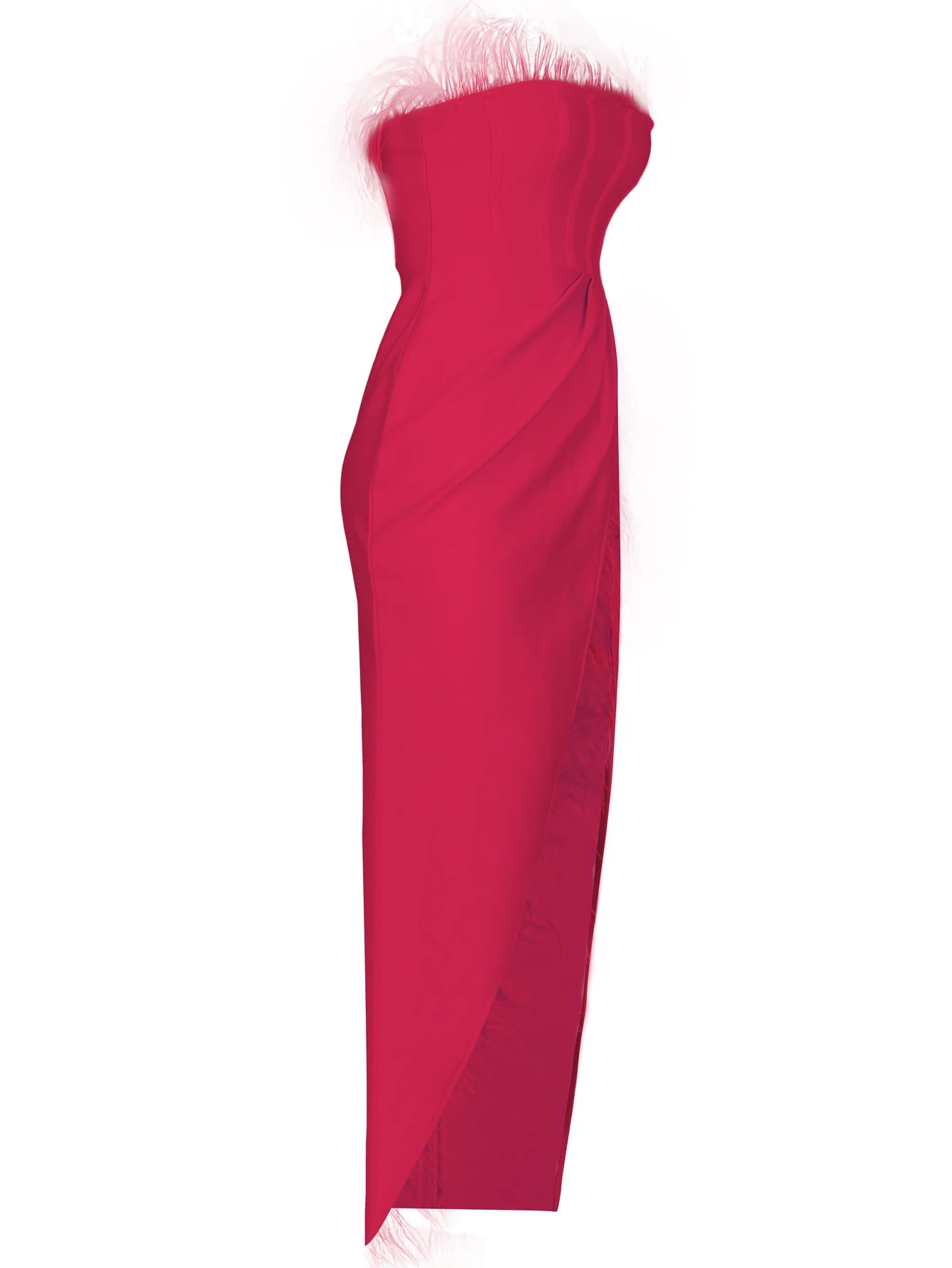 Fuchsia Fever Feather Dress