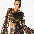 Aurora Sequin Cut-Out Mini Dress