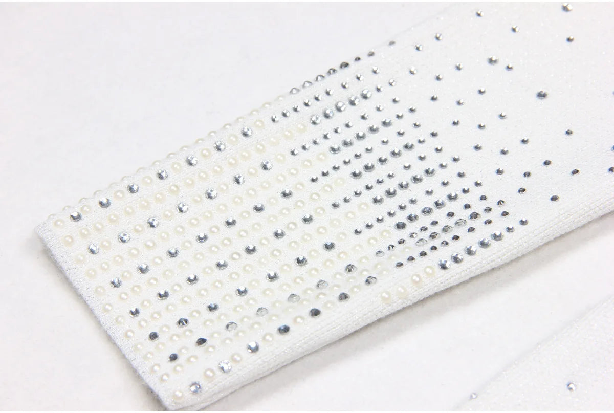 Black Rhinestone Mini Dress