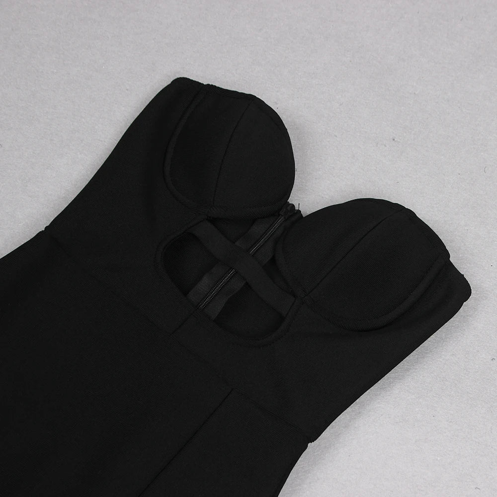 Luxury Strapless Bandage Dress