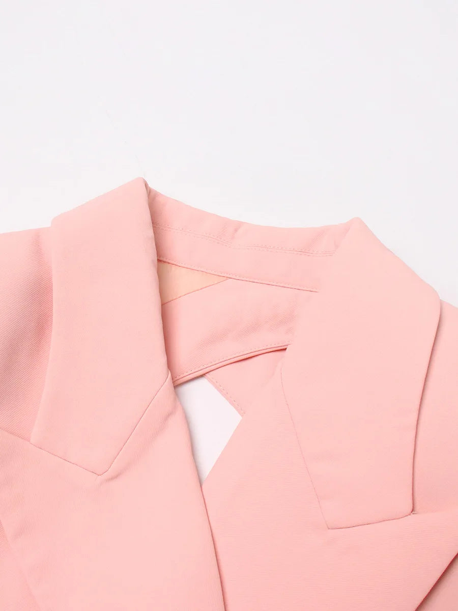 Blush Power Blazer Bodysuit