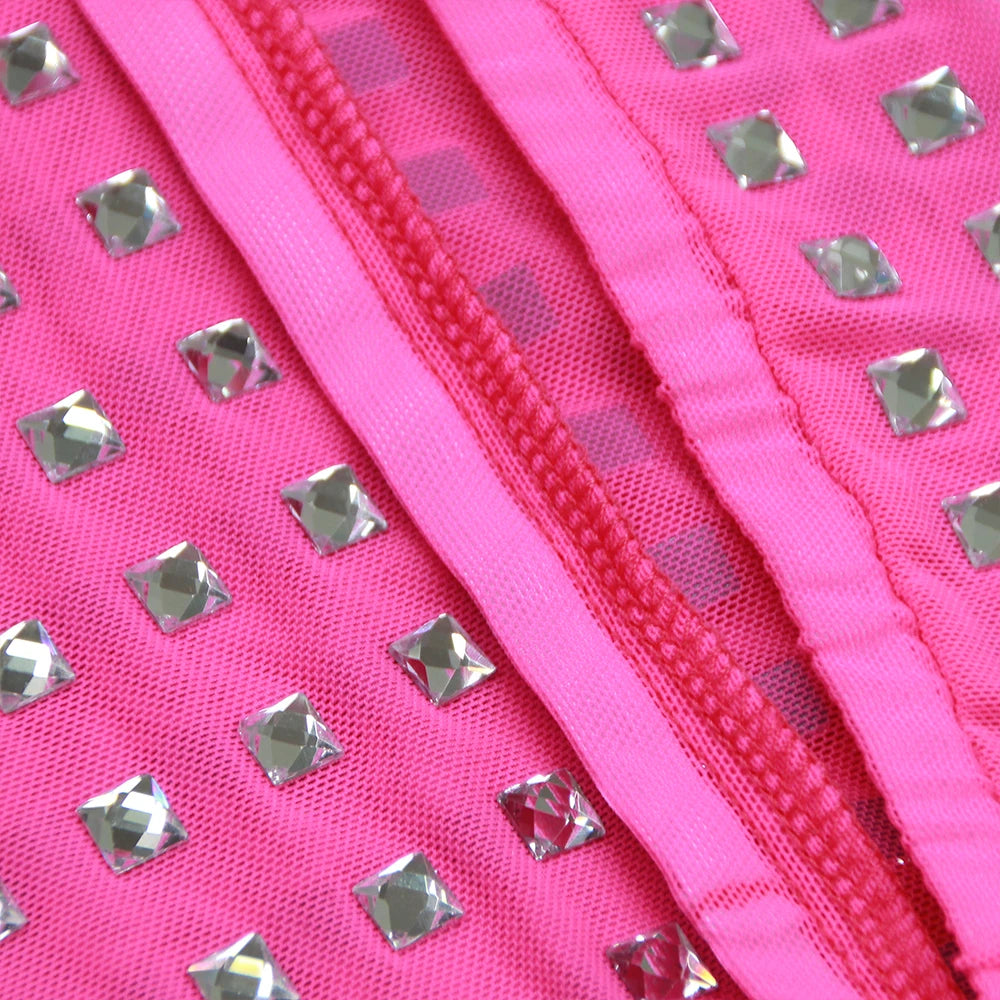 Luxury Beaded Two-Piece Evening Set | Long Sleeve Crop Top & Midi Skirt