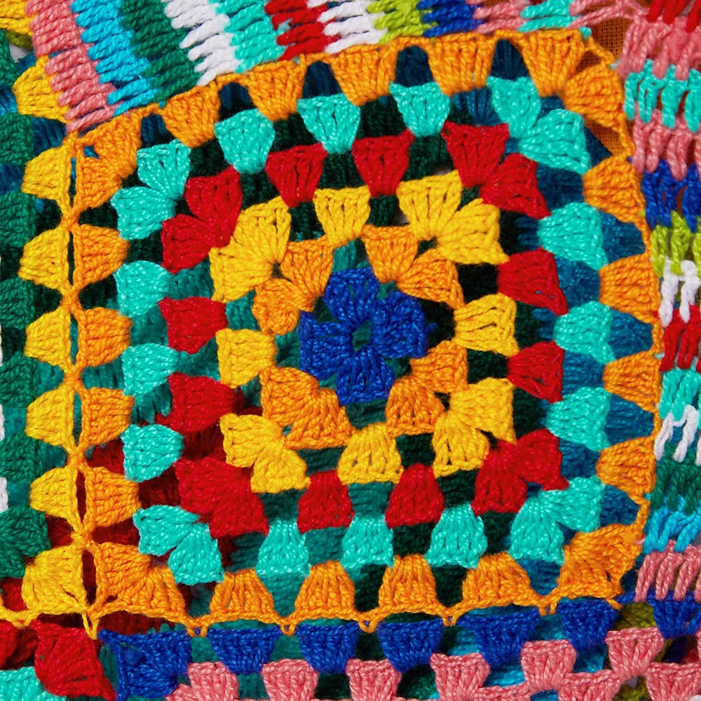 Handmade Crochet Knit Maxi Dress | Colorful Summer Cover-Up MYLINE