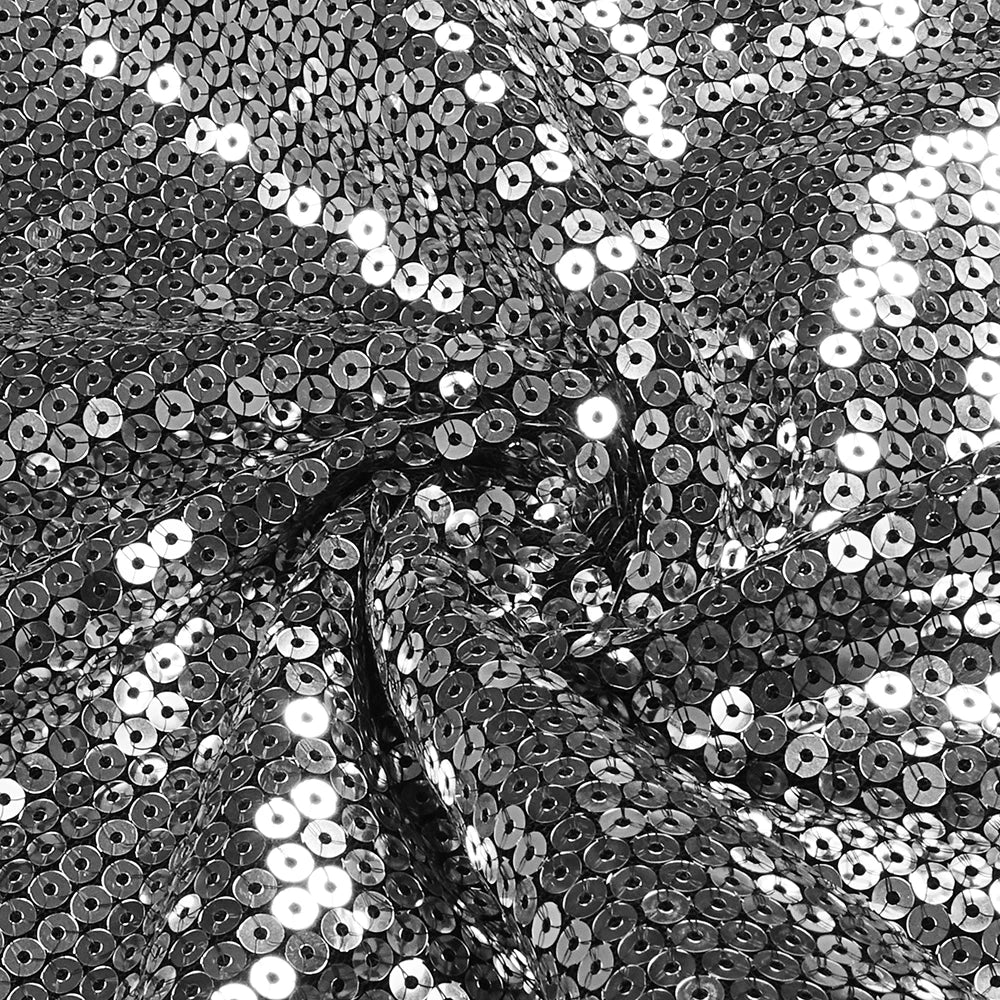 Silver Sequin Strapless Two-Piece Set