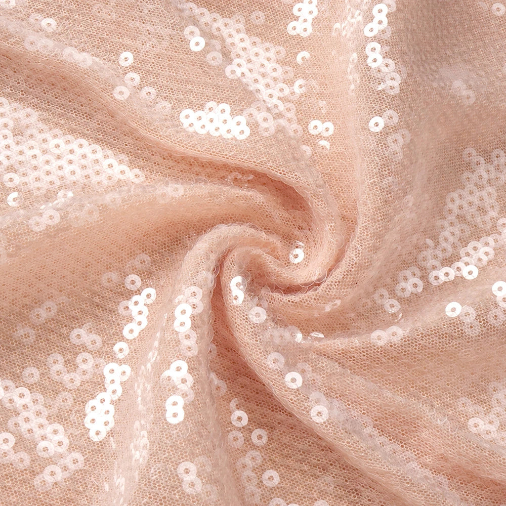 The Seraphina Strapless Sequin Corset Maxi Dress – Champagne Nude