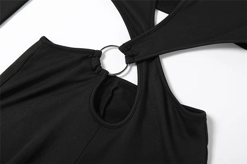 Cut-Out Ring Detail Jumpsuit