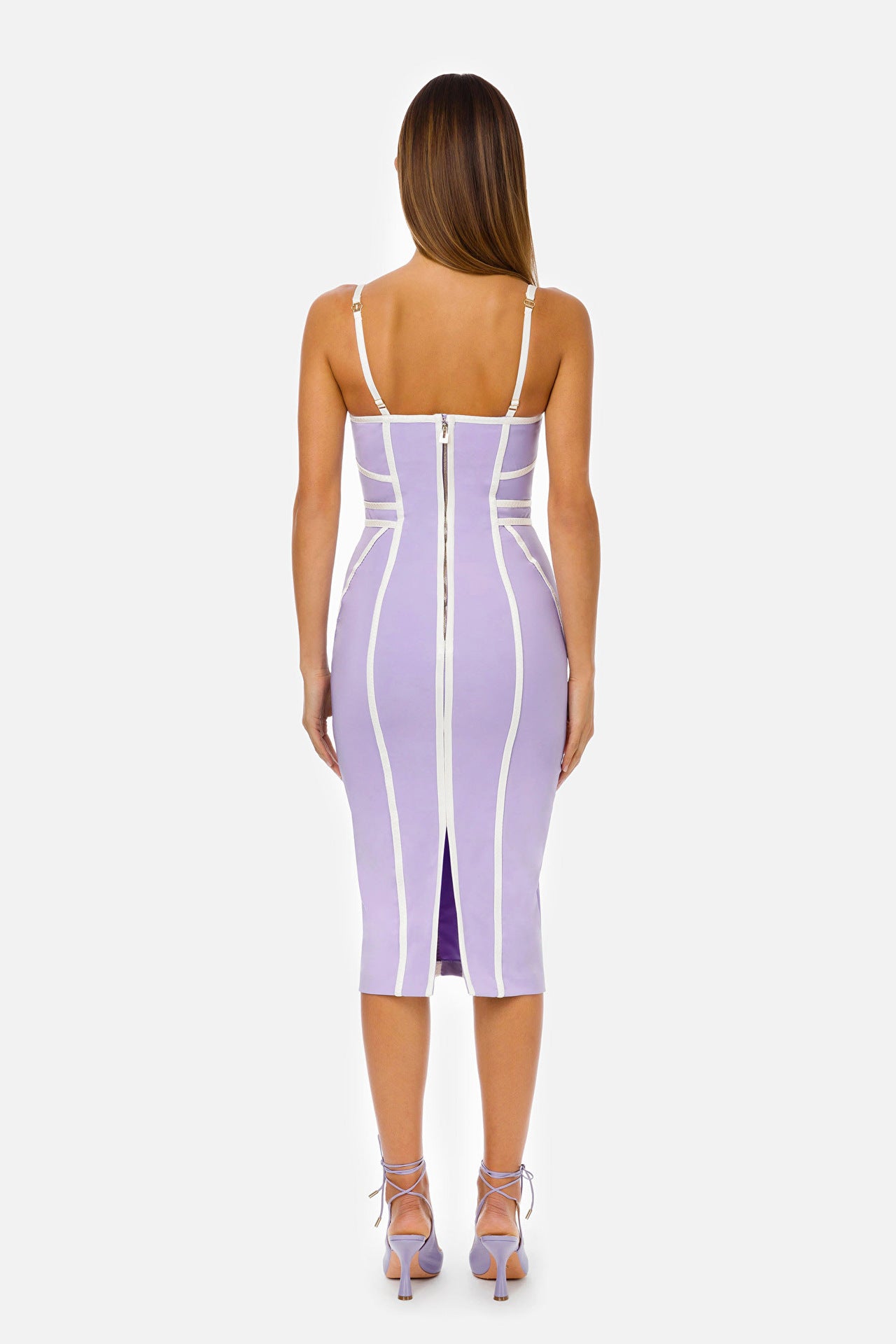 Contour Panel Bodycon Midi Dress