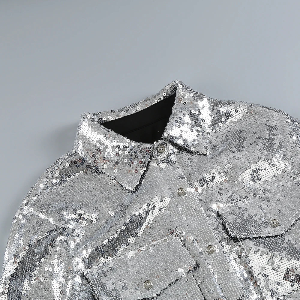 Luxury Sequin Two-Piece Set