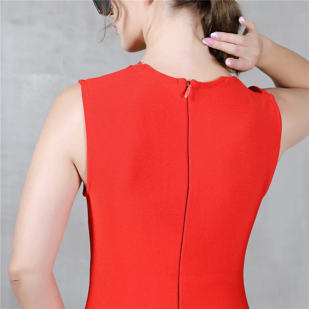 Mesh Bandage Mini Dress