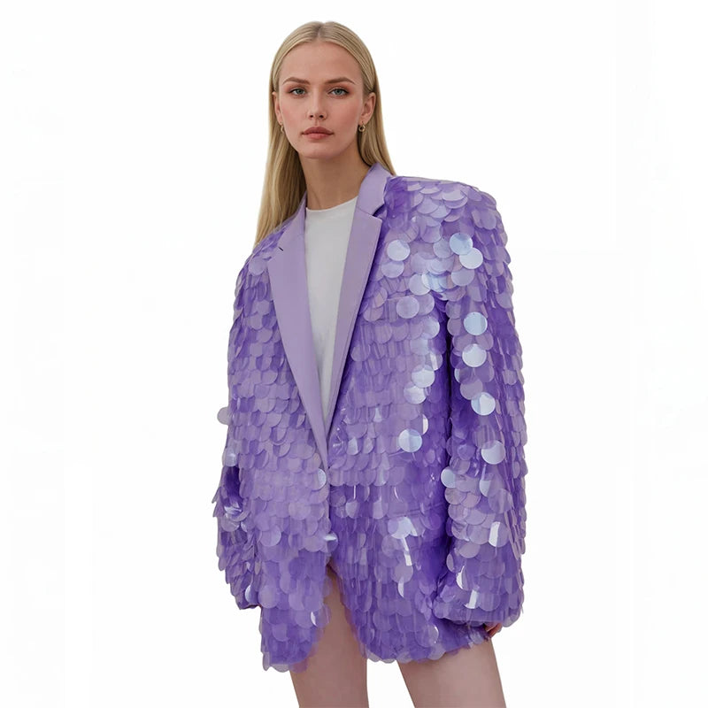 Sequin Statement Blazer