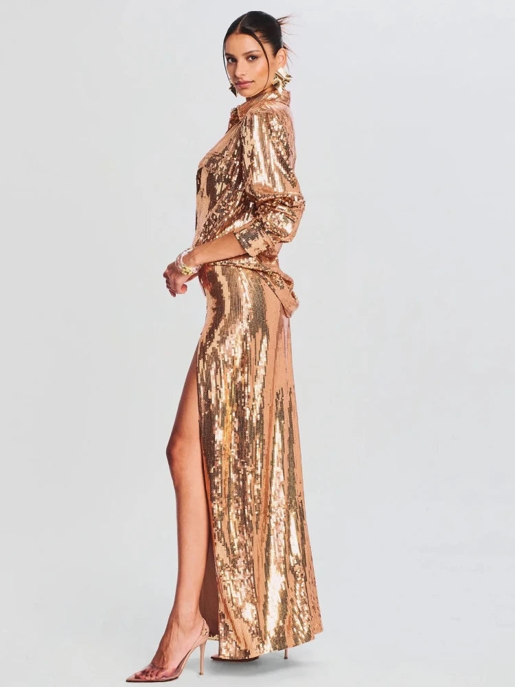 Luxury Sequin Two-Piece Set