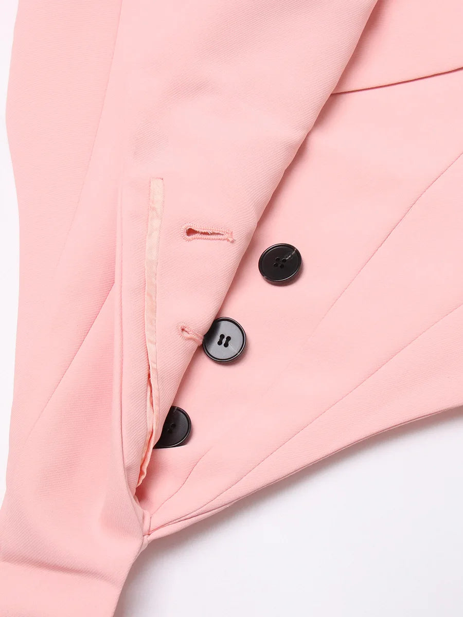 Blush Power Blazer Bodysuit