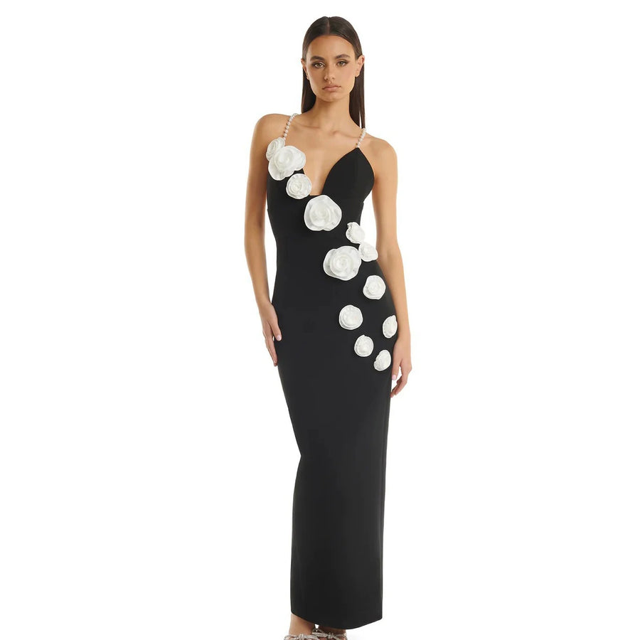 Black Bodycon Evening Gown