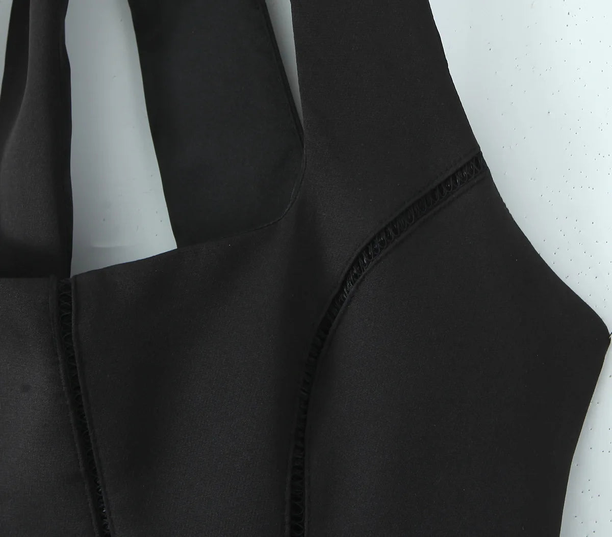 Retro Halter Backless Mini Dress