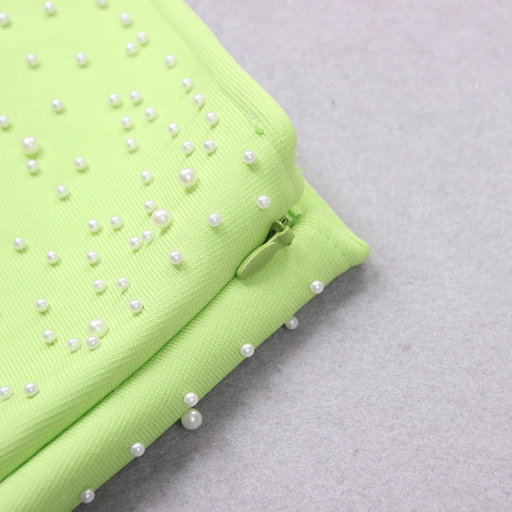 Pearl Embellished Two-Piece Maxi Set