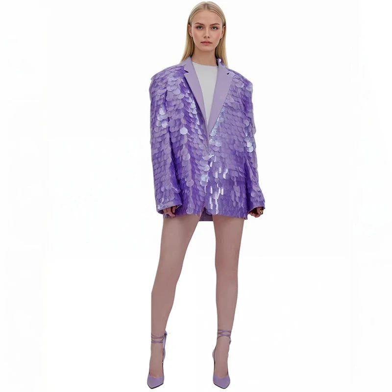 Sequin Statement Blazer