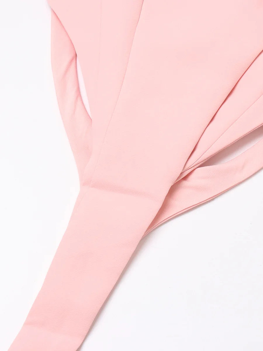 Blush Power Blazer Bodysuit