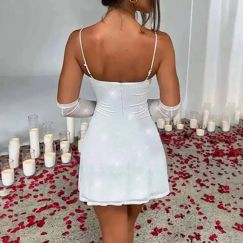 Shimmer Muse Mini Dress