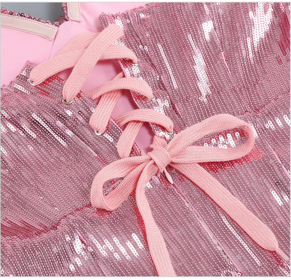 Blush Radiance Sequin Gown