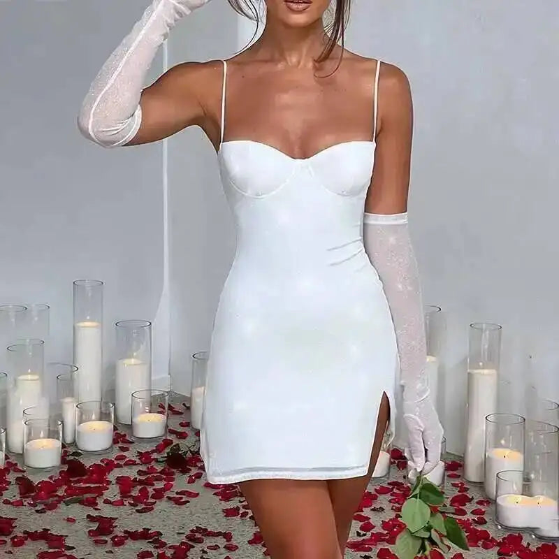 Shimmer Muse Mini Dress