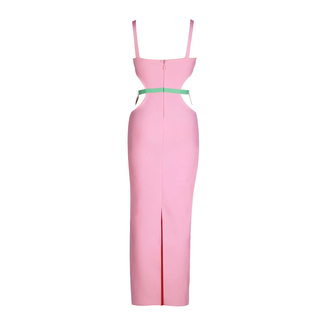Cut-Out Corset Maxi Dress