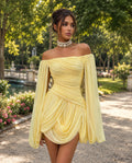 The Celeste Draped Mini Dress