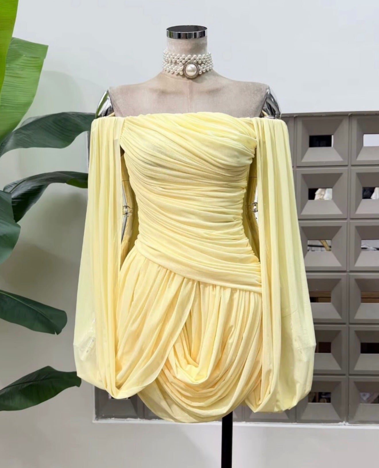 The Celeste Draped Mini Dress