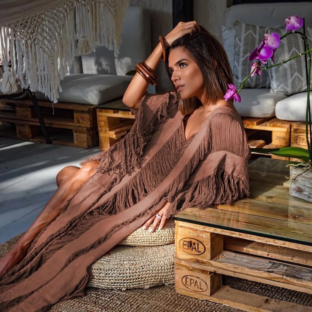 Boho Fringe Beach Cover-Up