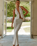 Halter Two-Piece Maxi Set