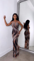 Desert Dazzle Illusion Gown