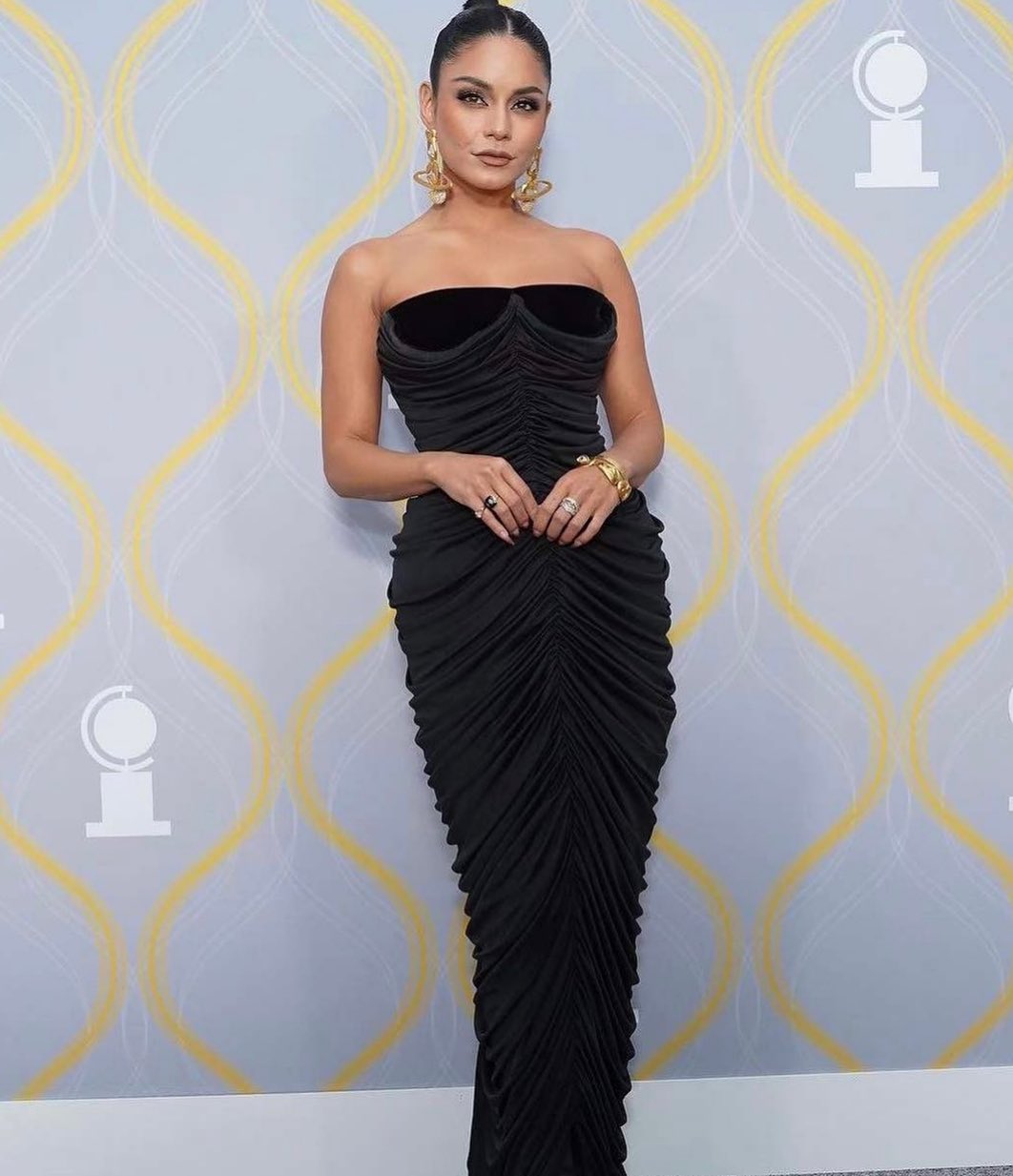 Midnight Muse Ruched Gown