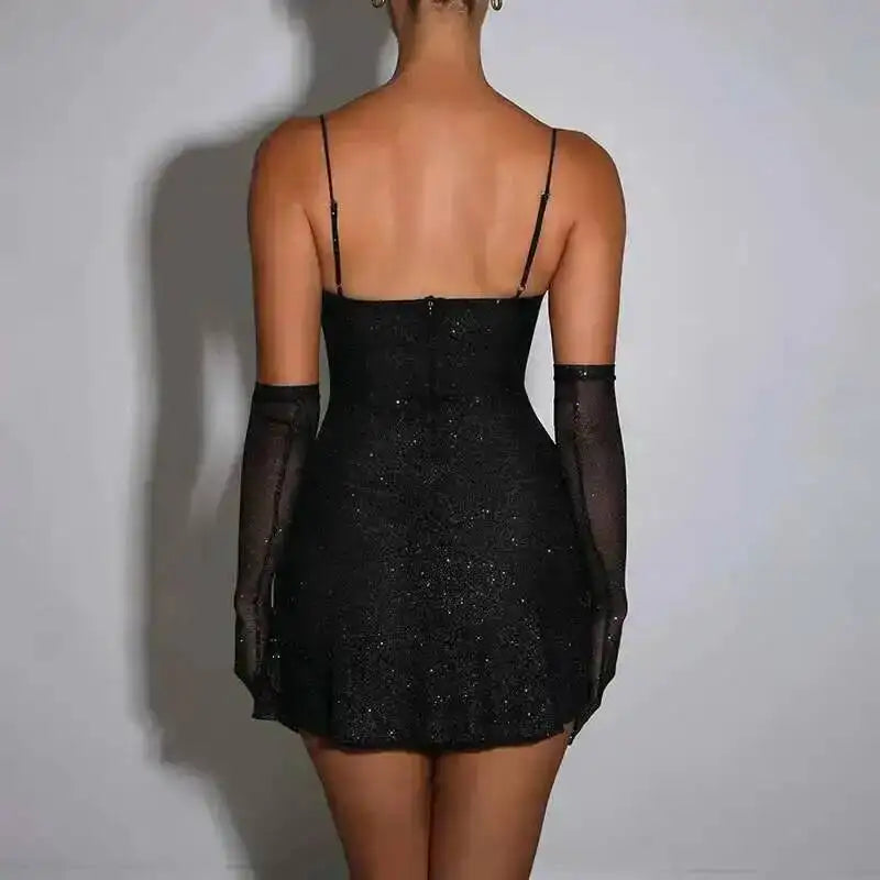 Shimmer Muse Mini Dress