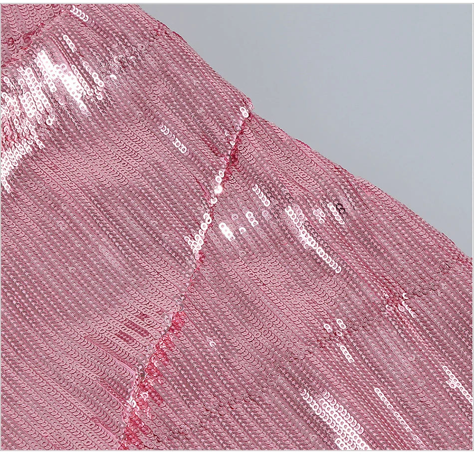 Blush Radiance Sequin Gown