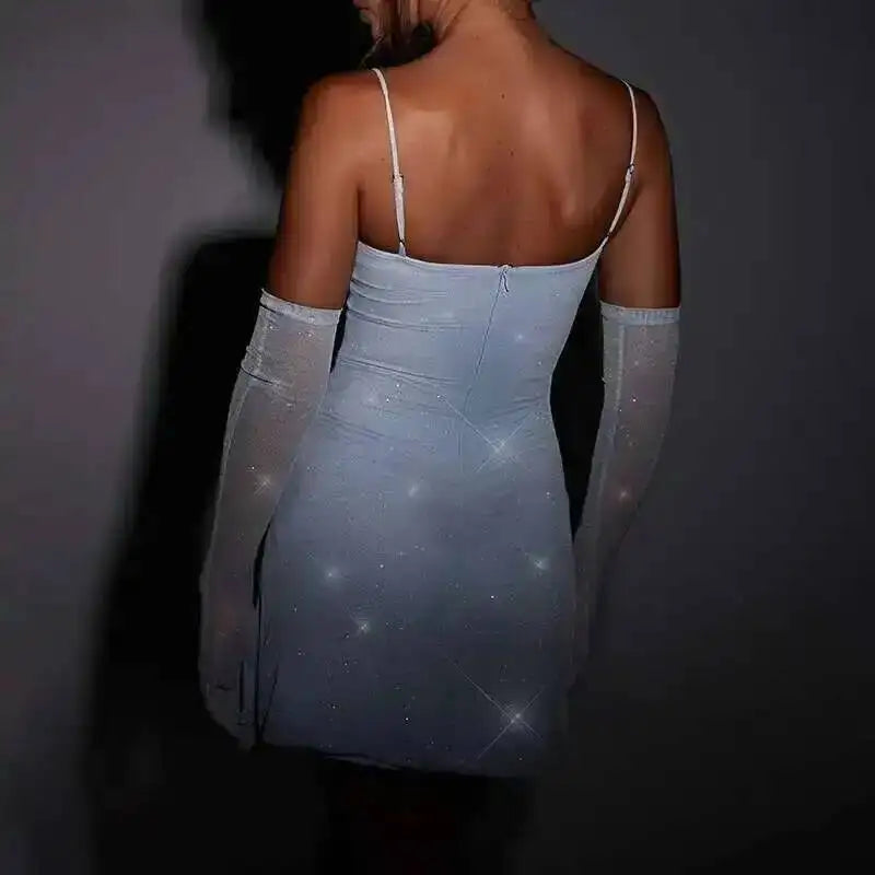 Shimmer Muse Mini Dress