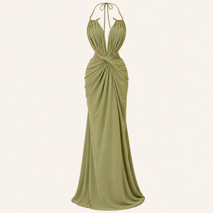 MY LINE Dresses olive maxi dress
