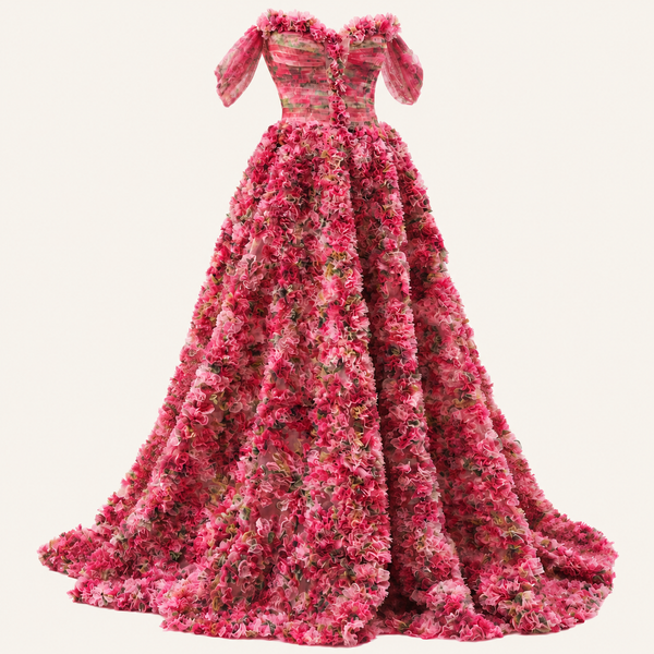 MY LINE Spring Collection floral gown