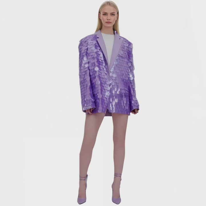 Sequin Statement Blazer