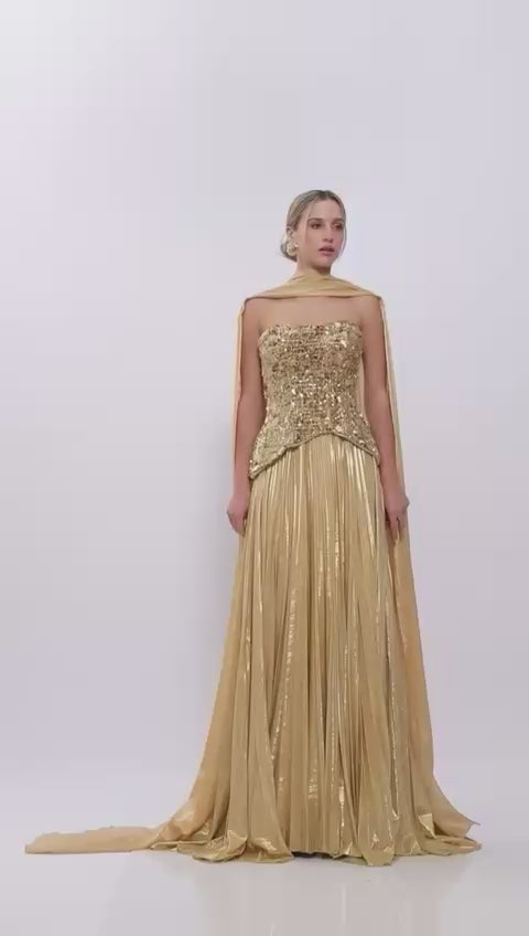 Golden Muse Gown